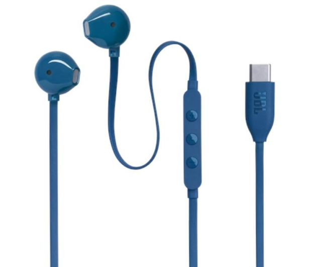 JBL Tune 305C USB-C Niebieskie - 1288159 - zdjęcie